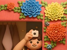 3D Woman with Camera 