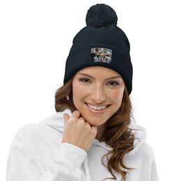Rica Fists Pom-Pom Beanie 
