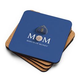 MOM Cork-Back Coaster