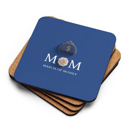 MOM Cork-Back Coaster