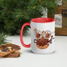 Coffee Ceramic Mug with Color Inside