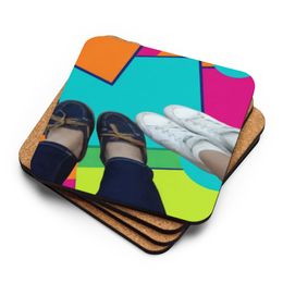 Rica Feet Cork-Back Coaster