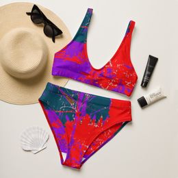 Bbluna60 3Colors Recycled High-Waisted Bikini
