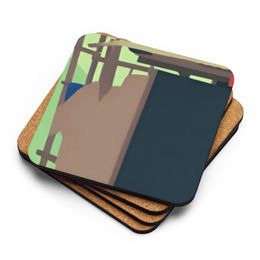 Glen Door Cork-Back Coaster