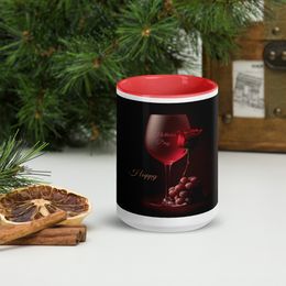 Mother's Day Ceramic Mug with Color Inside
