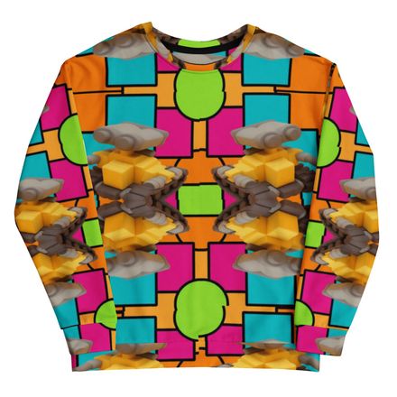 Bbluna60 Robot Recycled Unisex Sweatshirt