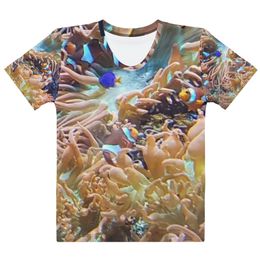 ZAG Orange Corals Women's Crew Neck T-Shirt