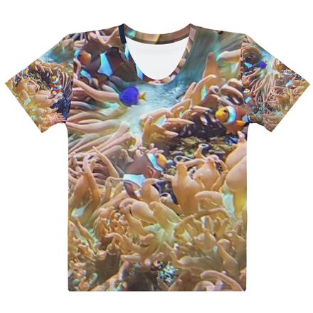 ZAG Orange Corals Women's Crew Neck T-Shirt