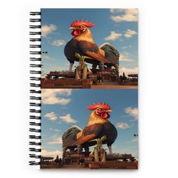 Lyn2x Rooster Spiral Notebook