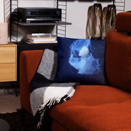 ZAG White Jellyfish Throw Pillow Case