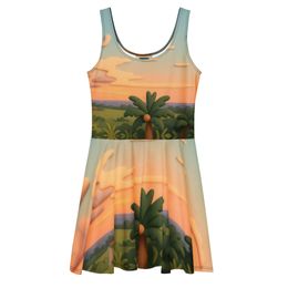 Boy2x Palm Trees Skater Dress