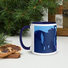 Julio Purple Ceramic Mug with Color Inside
