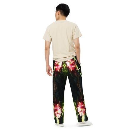 Nathy Dragonfruit Unisex Wide-Leg Pants