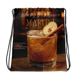 bbluna60 Wow Martini Drawstring Bag