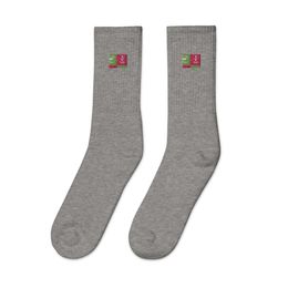 Juvy Gift Embroidered Crew Socks 