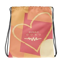 Rica Heart Drawstring Bag