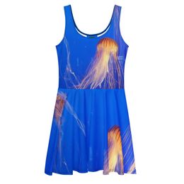 ZAG Orange Jellyfish Skater Dress