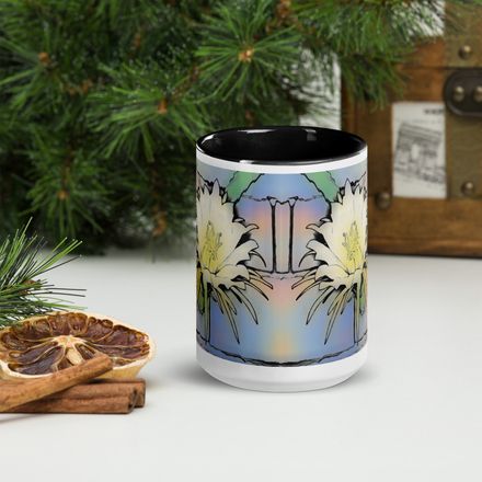 2Milard White Ceramic Mug with Color Inside