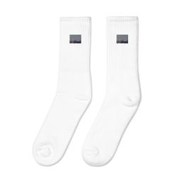 Boy2x Palm Trees  Embroidered Crew Socks 