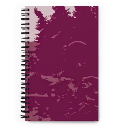 Bbluna60 Burgundy Spiral Notebook