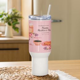 2Mother's Day Travel Mug with a Handle