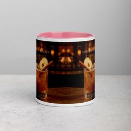 bbluna60 Wow Martini Ceramic Mug with Color Inside
