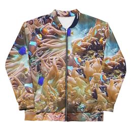 ZAG Orange Corals Unisex Bomber Jacket