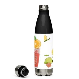 Lemon and Lime Stainless Steel Water Bottle