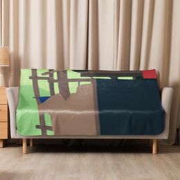 Glen Door Sublimated Sherpa Blanket