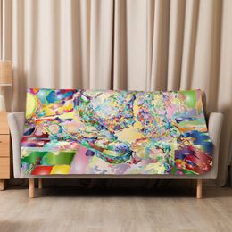 Bluna60 Abstract Eagle Sherpa Blanket