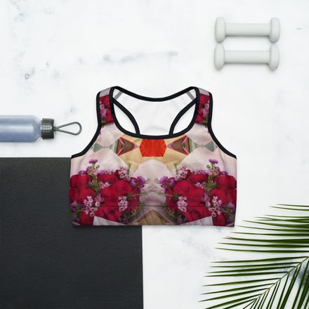 Linda's Roses Sports Bra
