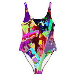 Bluna60 Abstract Desk Swimsuit