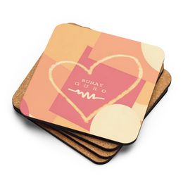 Rica Heart Cork-Back Coaster