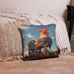 Lyn2x Rooster Throw Pillowcase