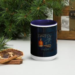 2Father's Day Ceramic Mug with Color Inside