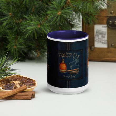 2Father's Day Ceramic Mug with Color Inside