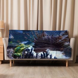 ZAG Zebra Fish Sublimated Sherpa Blanket