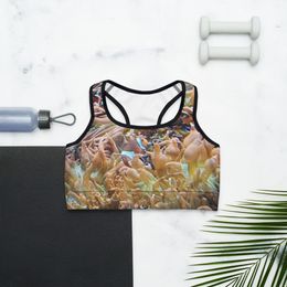ZAG Orange Corals Sports Bra