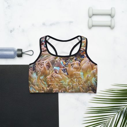 ZAG Orange Corals Sports Bra