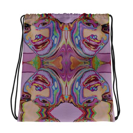 bluna60 Portrait Drawstring Bag