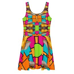 Bbluna60 Robot Skater Dress
