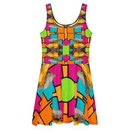 Bbluna60 Robot Skater Dress