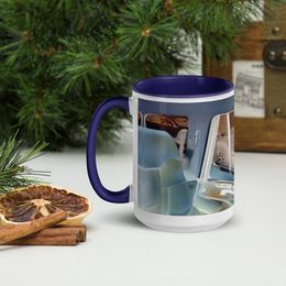 Connie's Car Ceramic Mug with Color Inside