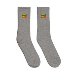Boy2x River  Embroidered Crew Socks 