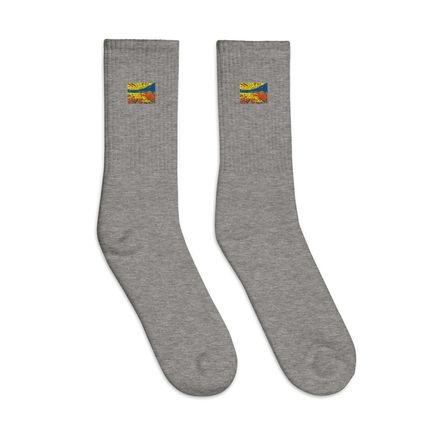 Boy2x River  Embroidered Crew Socks 