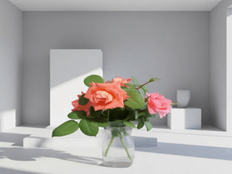 3D Pink Roses