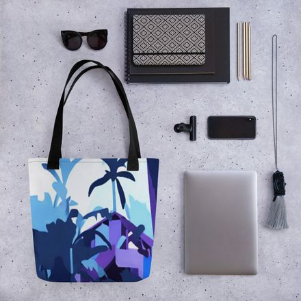 Julio Purple Tote Bag