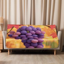 Bbluna60 Grapes Sublimated Sherpa Blanket