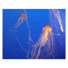ZAG Orange Jellyfish Jigsaw Puzzle