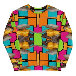 Bbluna60 Robot Recycled Unisex Sweatshirt